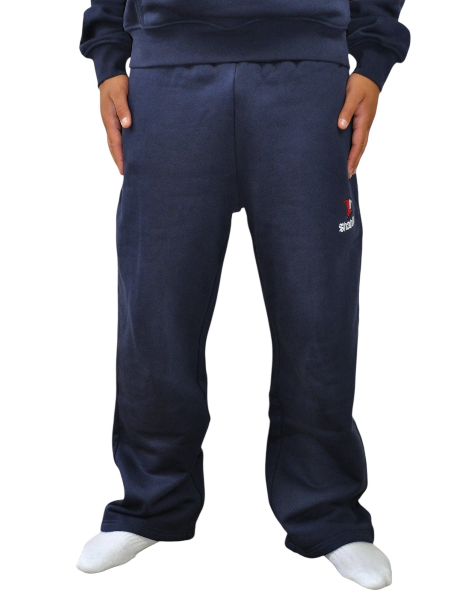 OPEN LEG JOGGER NAVY